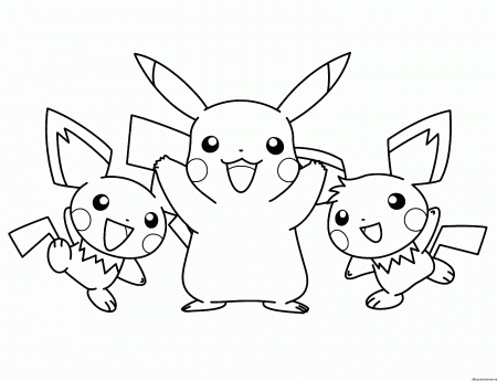 Dibujos para colorear de pokemon pikachu - Imagui