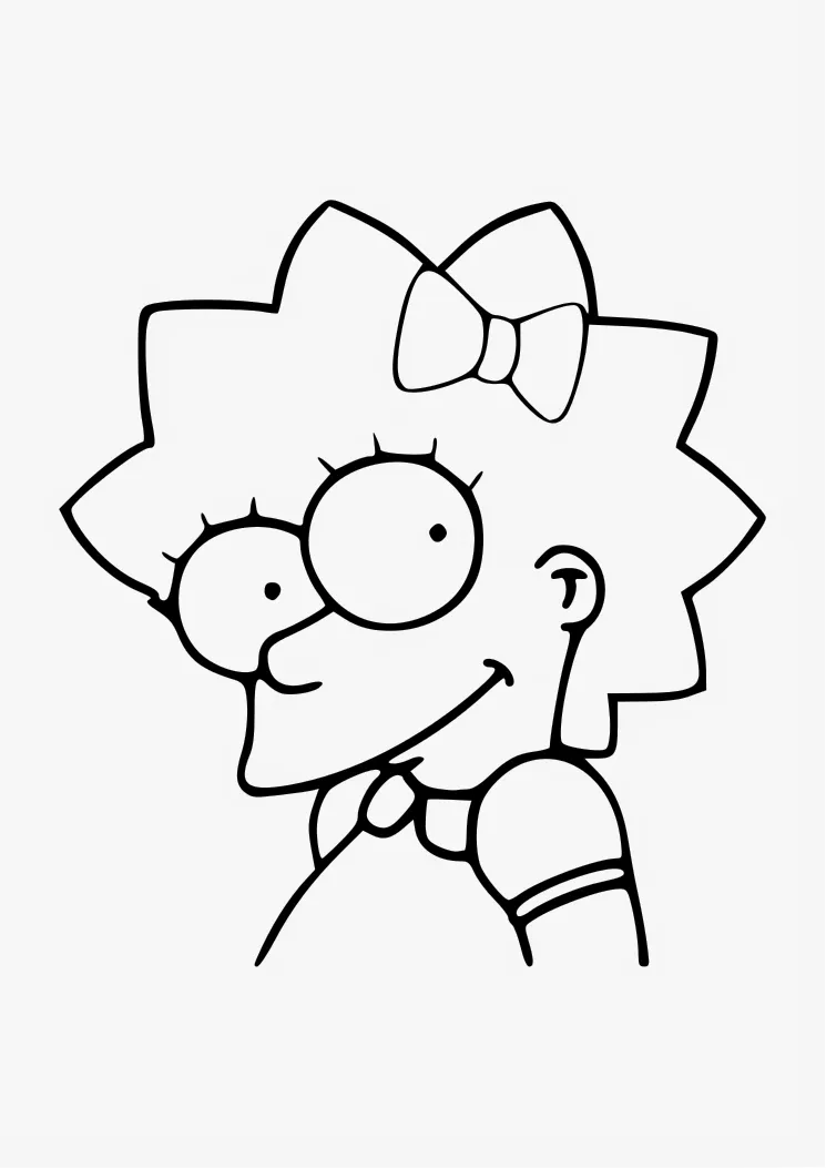 Dibujos para Colorear, Pintar , imprimir.....: LISA SIMPSON