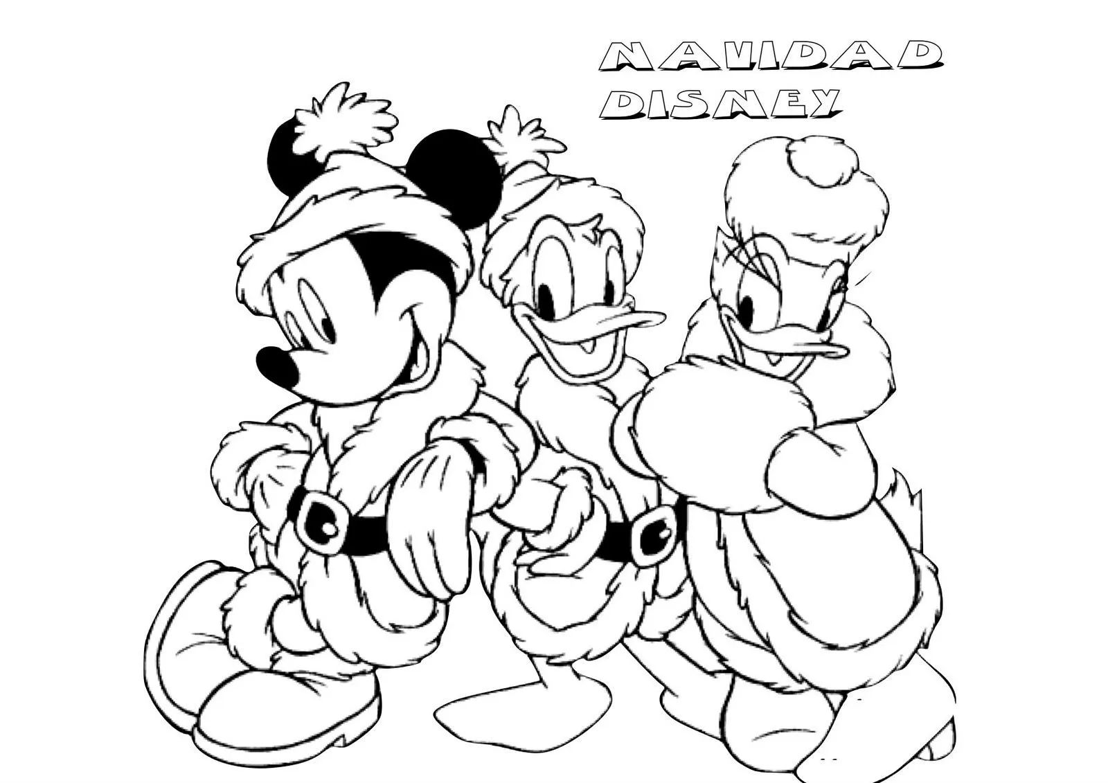 Dibujos para Colorear, Pintar , imprimir.....: NAVIDAD DISNEY