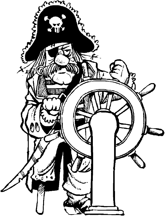 Dibujos para colorear de Piratas, filibustero, bucanero ...