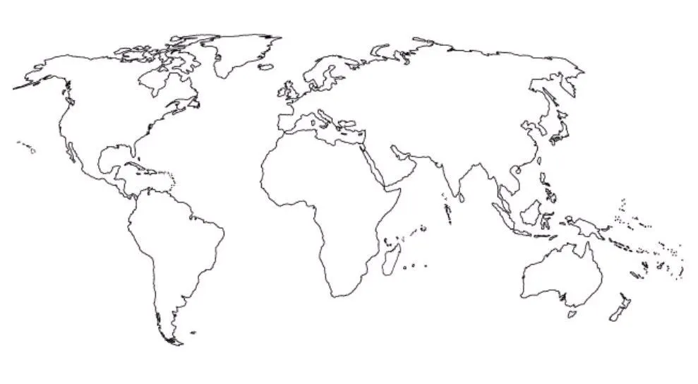 Planisferio Politico Nombres Sin Mapa Mundo Car Pictures