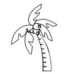 Dibujos para colorear Playa Palmeras Dibujos para imprimir