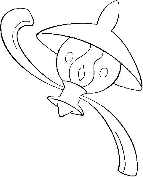 Dibujos para colorear Pokemon - Lampent - Dibujos Pokemon