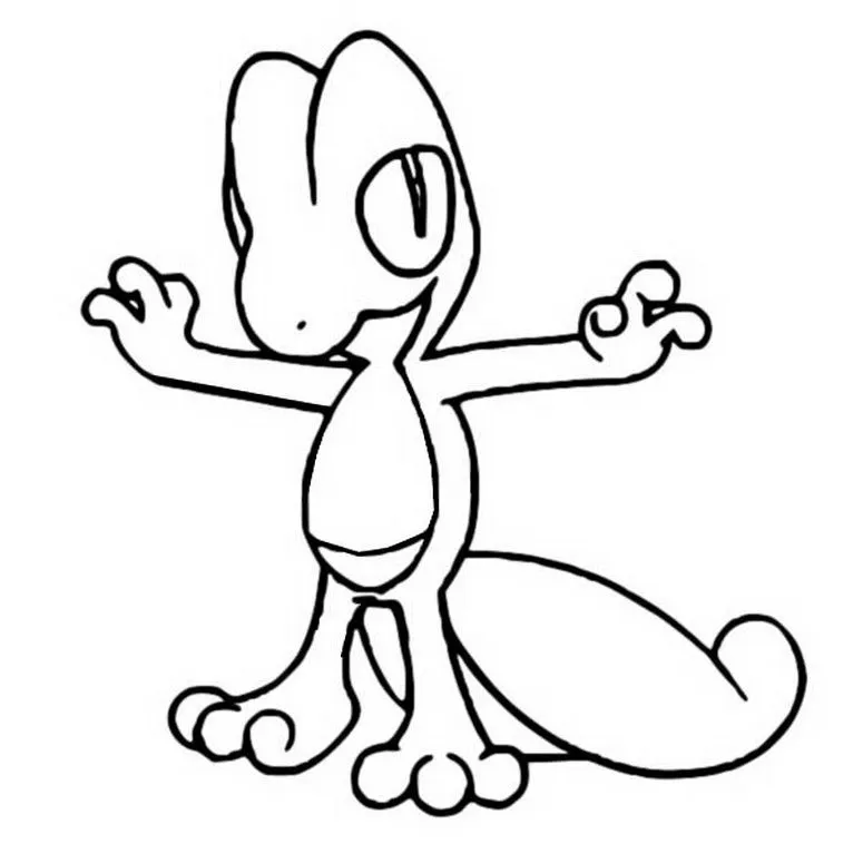 Dibujos para colorear Pokemon - Treecko - Dibujos Pokemon