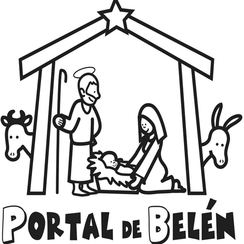 Dibujos Para Colorear Del Portal De Belen | Dibujos para colorear ...