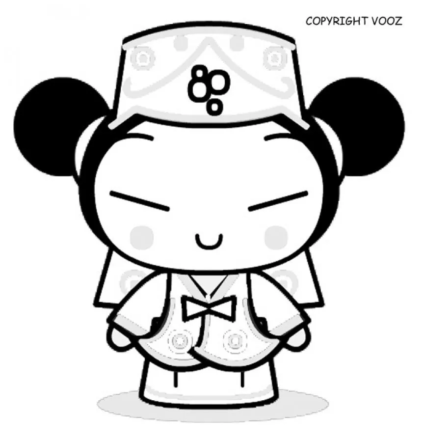 Dibujos para colorear PUCCA : imprimir 12 dibujos para colorear