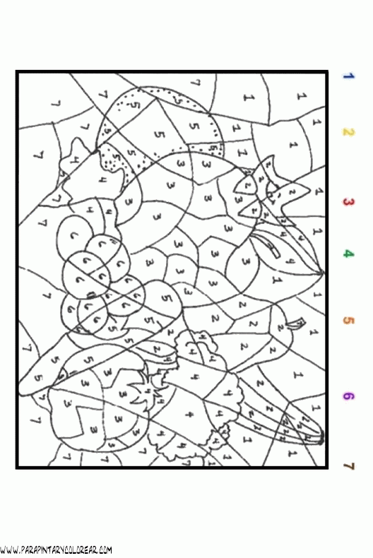 Dibujos para colorear de puntos de numero - Imagui