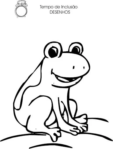 DIBUJOS PARA COLOREAR DE RANAS Y LAGARTOS