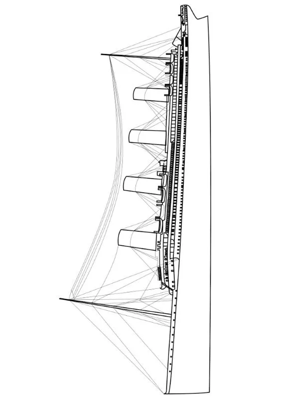 Dibujos para colorear RMS Titanic | Dibujosparaimprimir.es