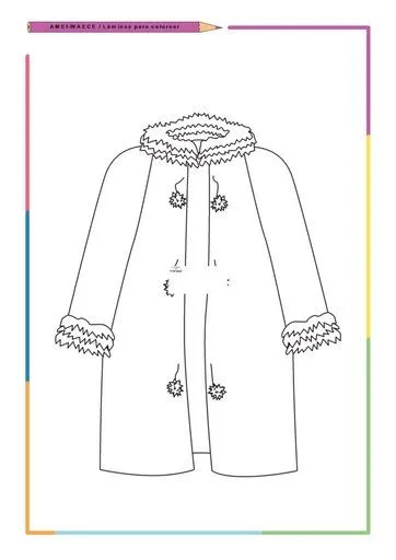 Dibujos para colorear de ropa para el otoño - Imagui