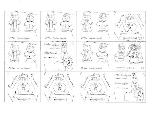 Imagenes para colorear de los siete sacramentos - Imagui