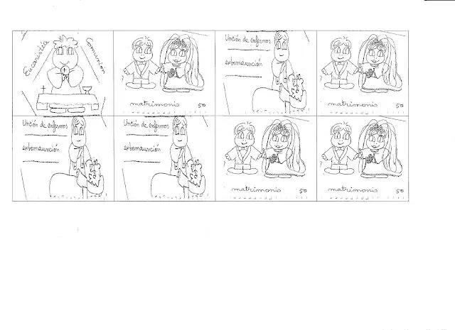 Dibujos para colorear de los Sacramentos - Imagui