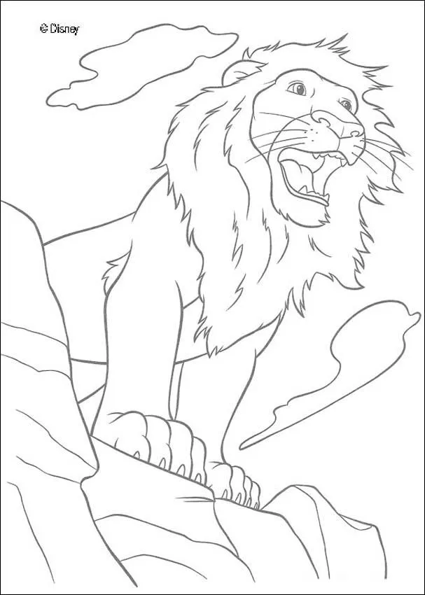 Dibujos para colorear samson el león - es.hellokids.com