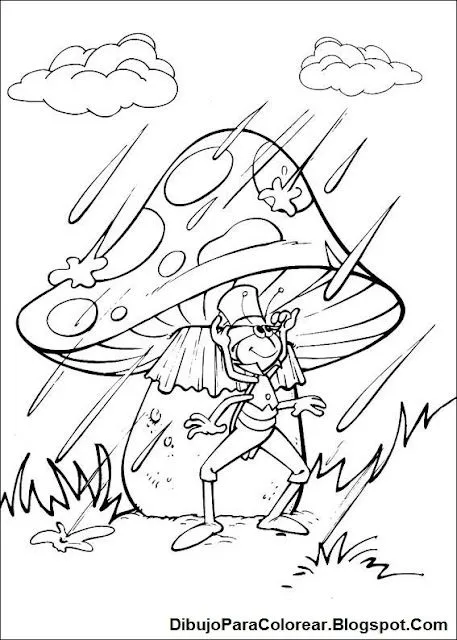 Dibujos Para Colorear: Seta Grillo