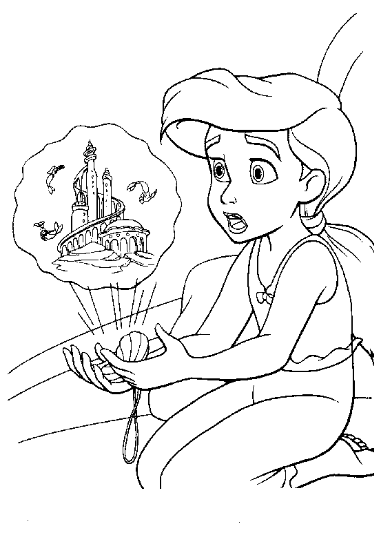 Dibujos para colorear de La Sirenita, The Little Mermaid ...