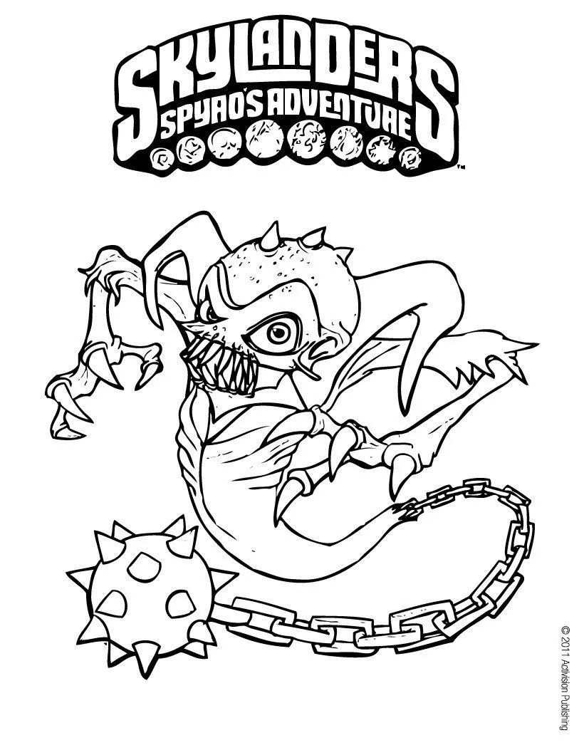 Dibujos para colorear SKYLANDERS Spyro's Adventure, GHOST ROASTER ...