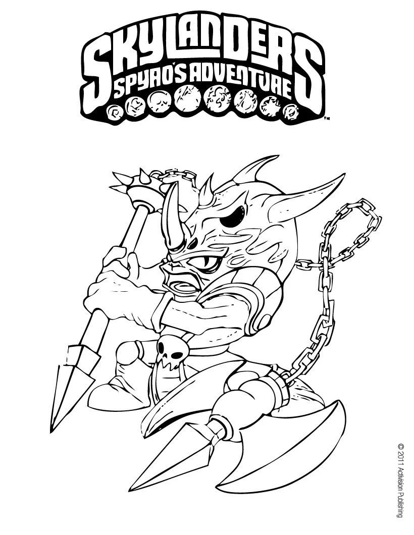 Dibujos para colorear SKYLANDERS Spyro's Adventure, SPYRO ...