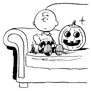 dibujos para colorear Snoopy y Charlie Brown halloween ~ Todo ...