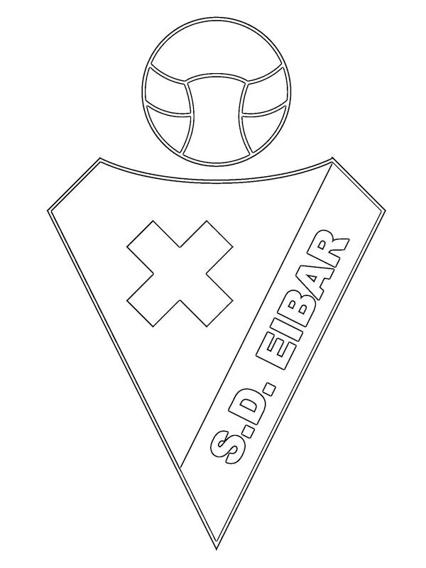 Dibujos para colorear Sociedad Deportiva Eibar | Dibujosparaimprimir.es