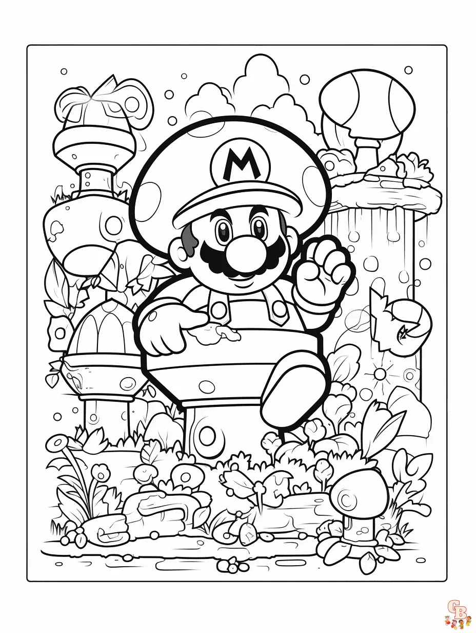 Dibujos para colorear de Super Mario: Actividades divertidas y educativas