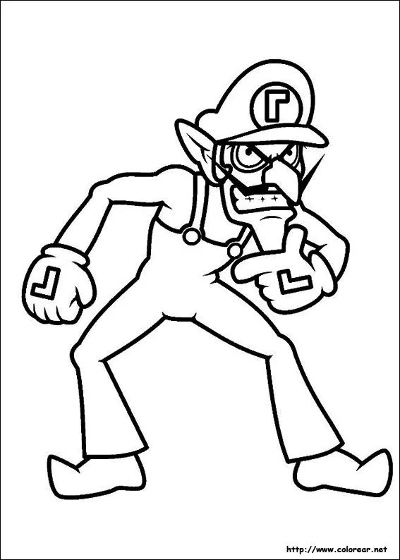 Dibujos para colorear de Super Mario Bros.