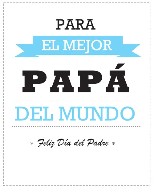 Dibujos para Colorear: Tarjetas para felicitar el Día del Padre