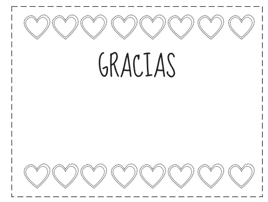 Dibujos para Colorear: Tarjetas de gracias para colorear