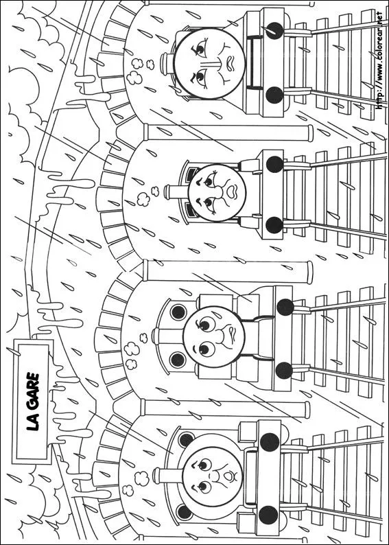 Dibujos para colorear de Thomas y sus amigos