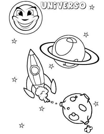 DIBUJOS PARA COLOREAR EL UNIVERSO | Dibujos para colorear