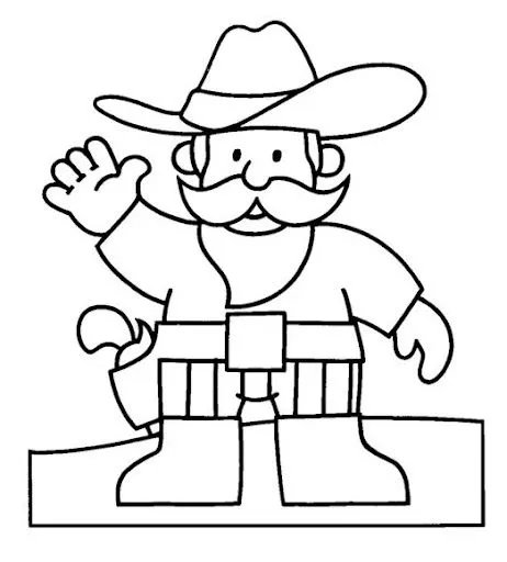 Dibujos para colorear de vaqueros - Imagui