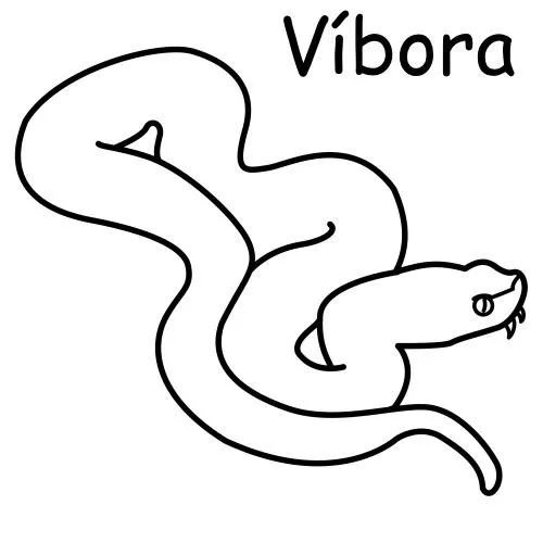 Dibujos para colorear de víboras - Imagui