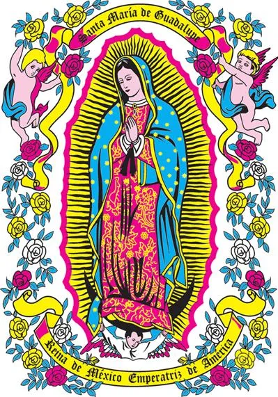 La Virgen de Guadalupe para colorear - Imagui