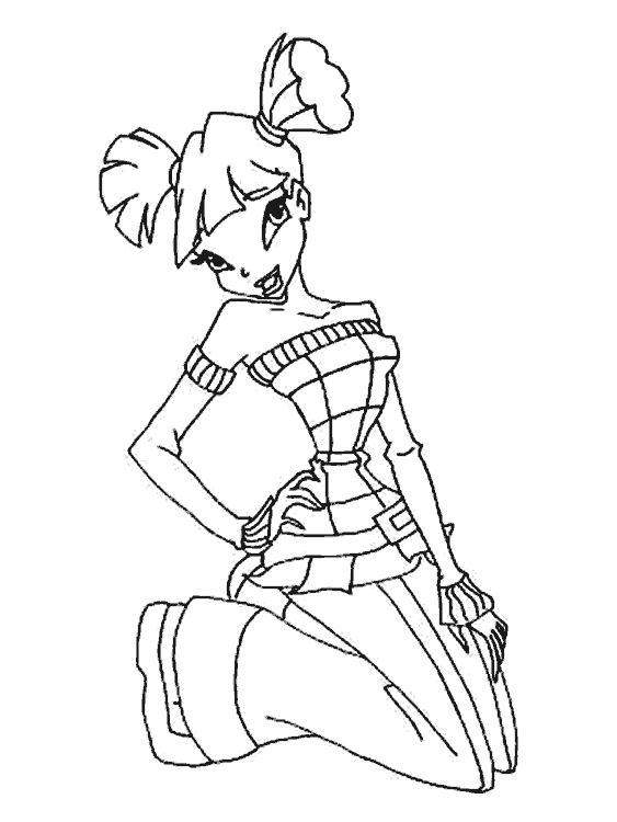 Dibujos para colorear de Winx Club o Club Winx, Plantillas para ...
