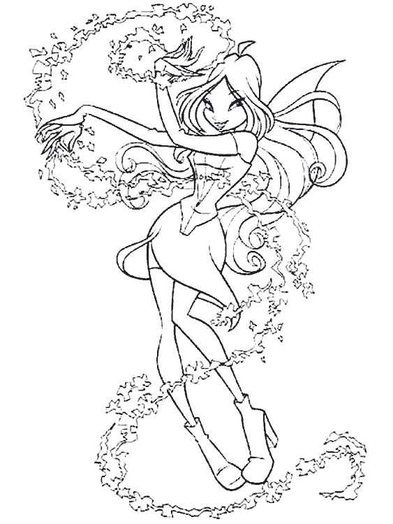 Dibujos para colorear de Winx Club o Club Winx, Plantillas para ...