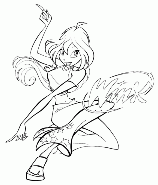 Dibujos para colorear Winx - Imagui