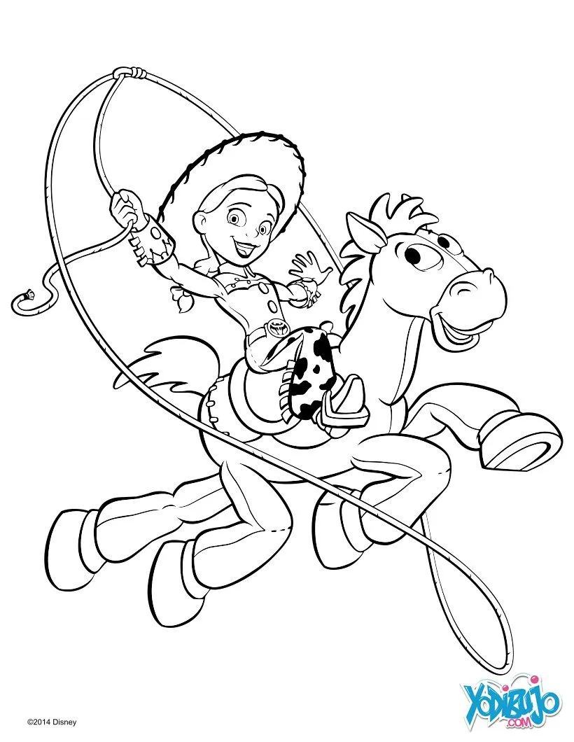 Dibujos para colorear woody de toy story - es.hellokids.com