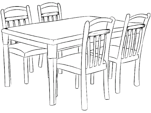 Dibujos del comedor para colorear - Imagui