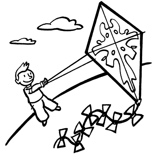 DIBUJOS DE COMETAS PARA COLOREAR