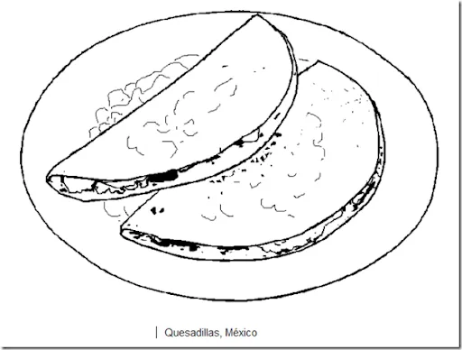 Dibujos comida mexicana para colorear | pintar y jugar, dibujos ...