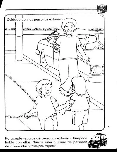 DIBUJOS CONSEJOS PARA LA SEGURIDAD DE LOS NIÑOS