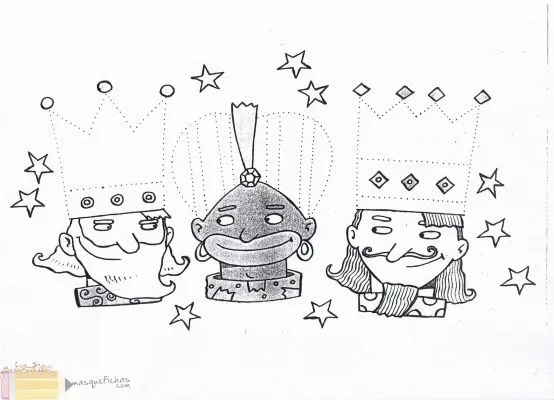 Dibujos de coronas de los reyes magos - Imagui