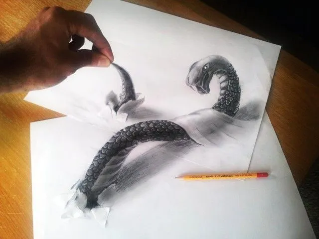 Dibujos creativos con efectos 3D — Blog de Mercadotecnia ...