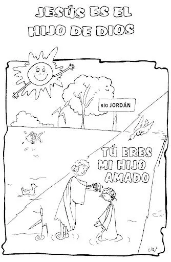 LA VIDA DE JESUS EN DIBUJOS PARA PINTAR