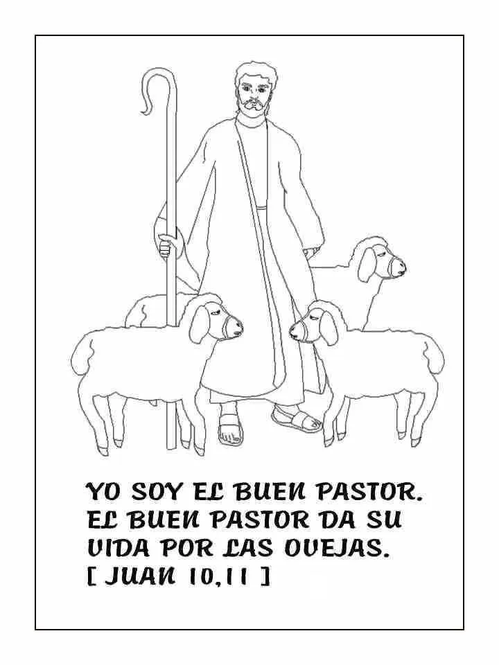 Dibujos Cristianos Para Colorear: Colorear Dibujos de Juan 10:11