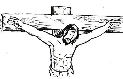 DIBUJOS DE CRISTO CRUCIFICADO PARA COLOREAR | Dibujos para colorear