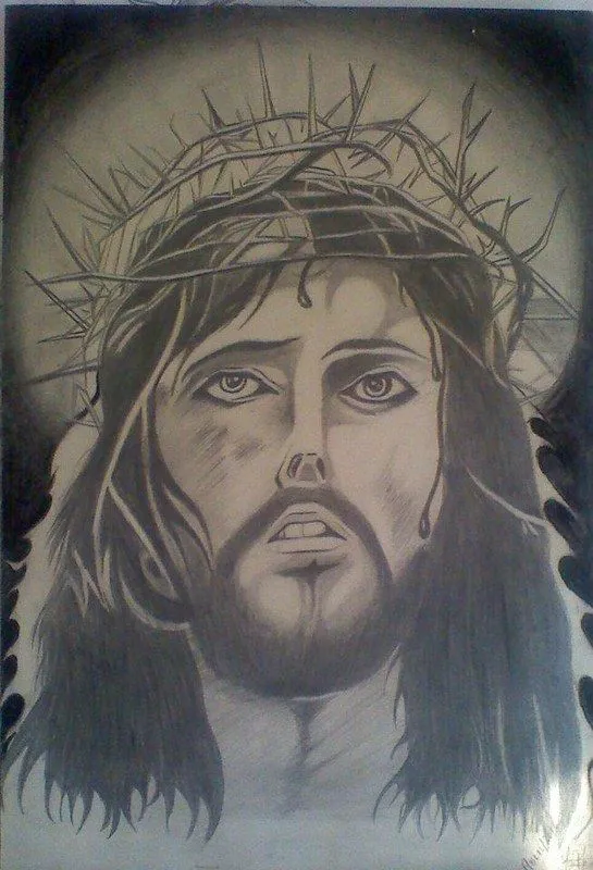 Dibujos de cristo a lapiz - Imagui