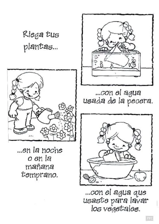 Como cuidar las plantas dibujos - Imagui