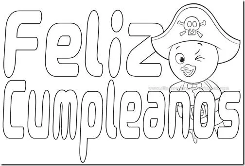 Dibujos de cumpleaños para colorear