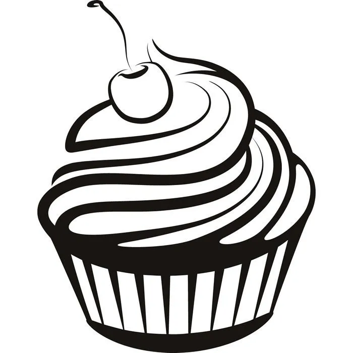 dibujos de cupcakes para colorear - Buscar con Google | bordado ...