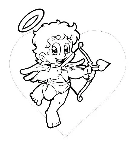 Dibujos de Cupido para colorear